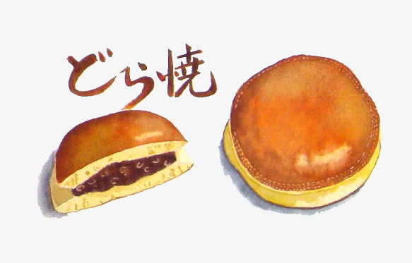 卡通手绘铜锣烧