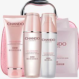 自然堂化妆品大礼包矢量素材