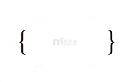 大括号标题框