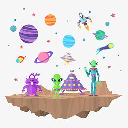 矢量宇宙星人