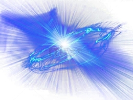 蓝色炫酷放射光线