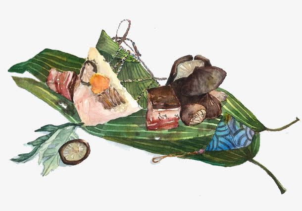 手绘端午节粽子