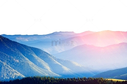 唯美山脉田野景色