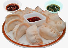 盘装虾饺素材