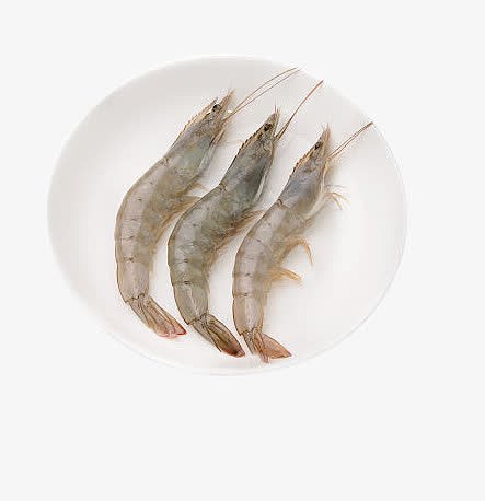 盘子里的白虾