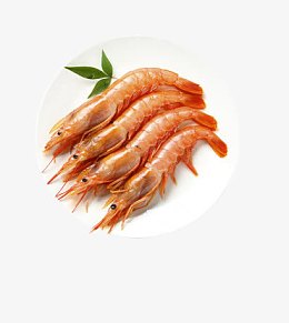 盘子里的北极虾