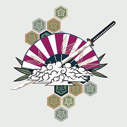 矢量日本剑道背景