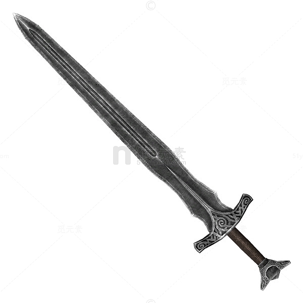 黑色质感宝剑