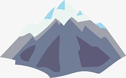 矢量扁平山