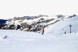 瑞士铁力士雪山风景