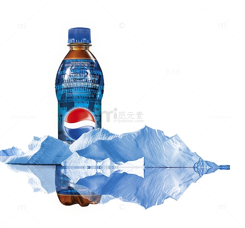 冰山中的百事可乐