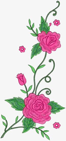 刺绣图案 古典素材免费下载_觅元素