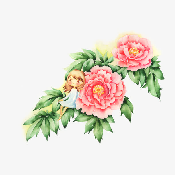 关键词 : 牡丹女孩,牡丹花,红色,少女,手绘素材,牡丹,女孩[声明] 觅