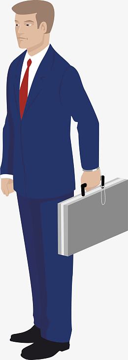 卡通成功人士矢量图