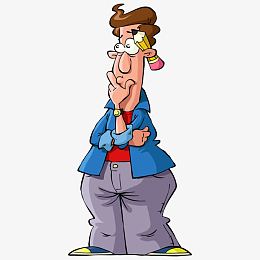 矢量正在思考的人