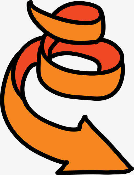 关键词 : 漩涡旋转,橘黄色箭头,卡通箭头,手绘箭头[声明] 觅元素所有