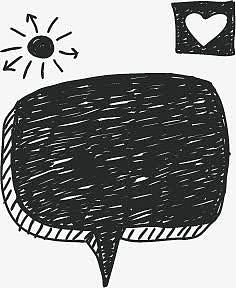 矢量素材卡通可爱对话框