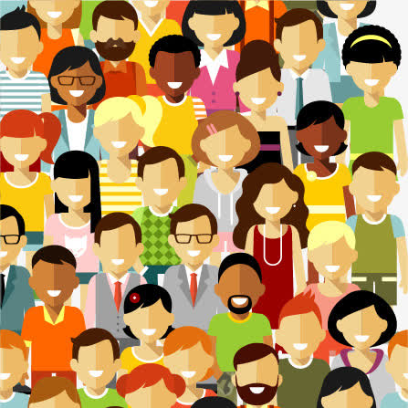 矢量扁平化人群人物素材