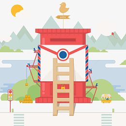 卡通邮件邮箱