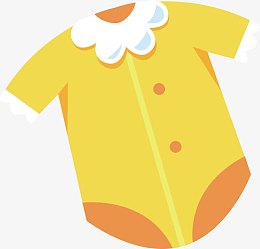 黄色女孩上衣矢量素材