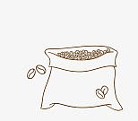 手绘咖啡元素素材图片