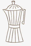 手绘咖啡元素素材图片