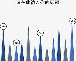 蓝色三角面积图.