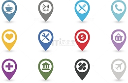 矢量图地图标示