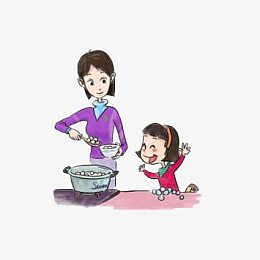 元宵节妈妈煮汤圆