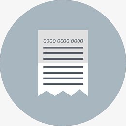 比尔发票支付纸收据银行与金融