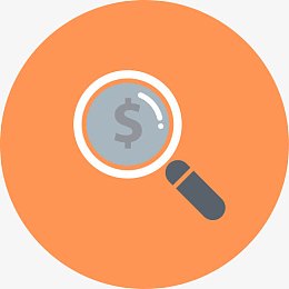 硬币货币美元探讨资金投资放大镜