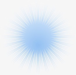 发散性太阳光芒蓝色