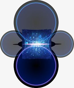 绚丽科技光芒背景矢量