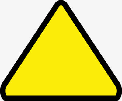 黄色三角手绘图标