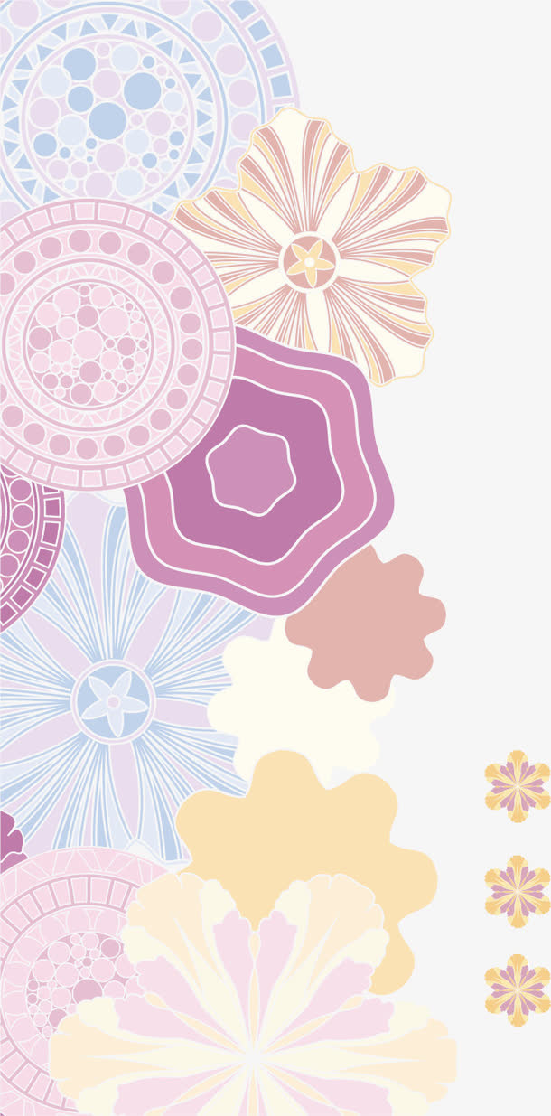 矢量创意画册图案设计素材