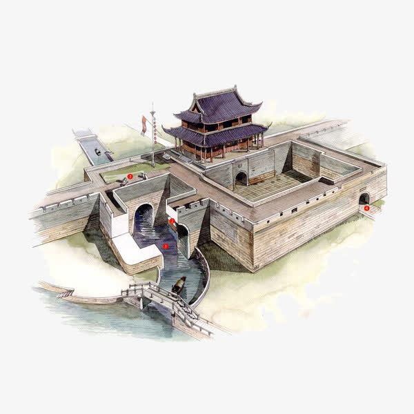 古城楼建筑素材免费下载_觅元素