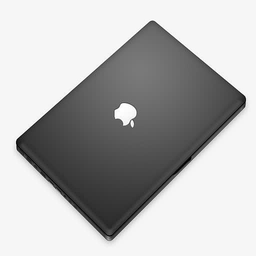 苹果笔记本电脑黑色的的角度来看