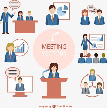 矢量商务人物会议素材素材_矢量商务人物会议素材图片元素-觅元素