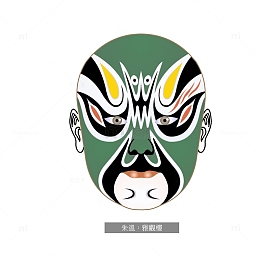 京剧脸谱朱温雅观楼