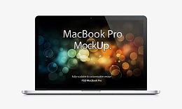 苹果笔记本MacBook模板PSD素材