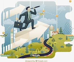 商业世界的插图免费下载,