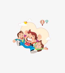 亲子游戏卡通图