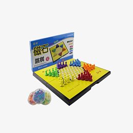 亲子玩具大号折叠磁性跳棋