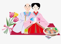 日本拿着和扇的艺妓