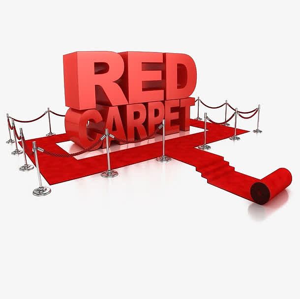 3D质感红色地毯