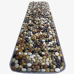 按摩的圆形石子地垫