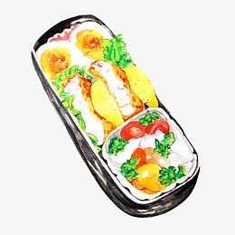 炸鸡排手绘画素材图片