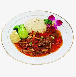 剁椒茶树菇牛肉饭