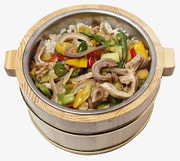 猪耳木桶饭图片
