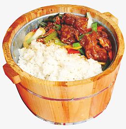 糖醋排骨木桶饭